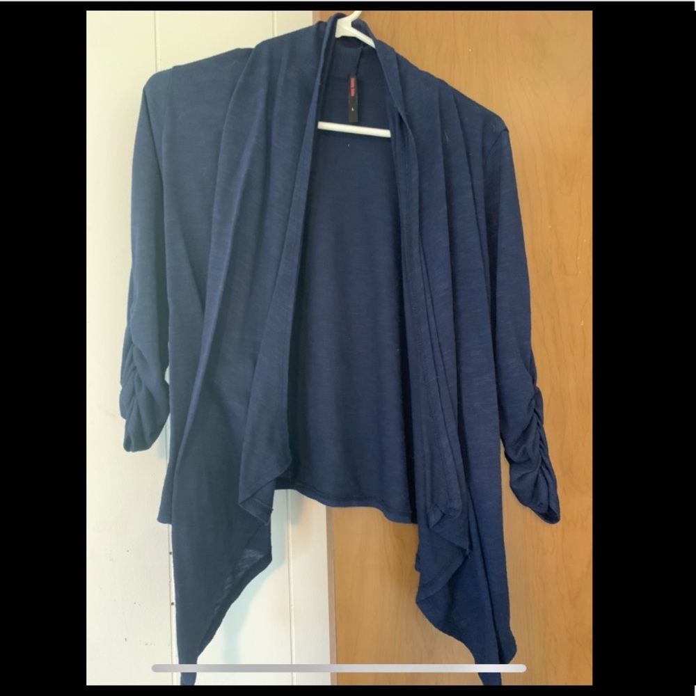 Lightweight Navy Blue Cardigan- L
